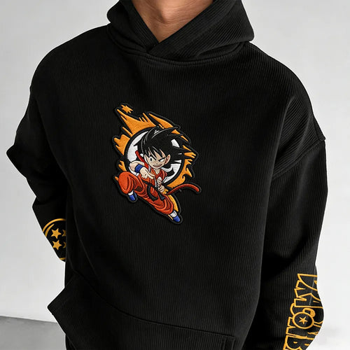 Dragon Ball Color Blocked Plush Hoodie