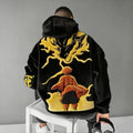 KNY Color-blocked Corduroy Hooded Sweatshirt