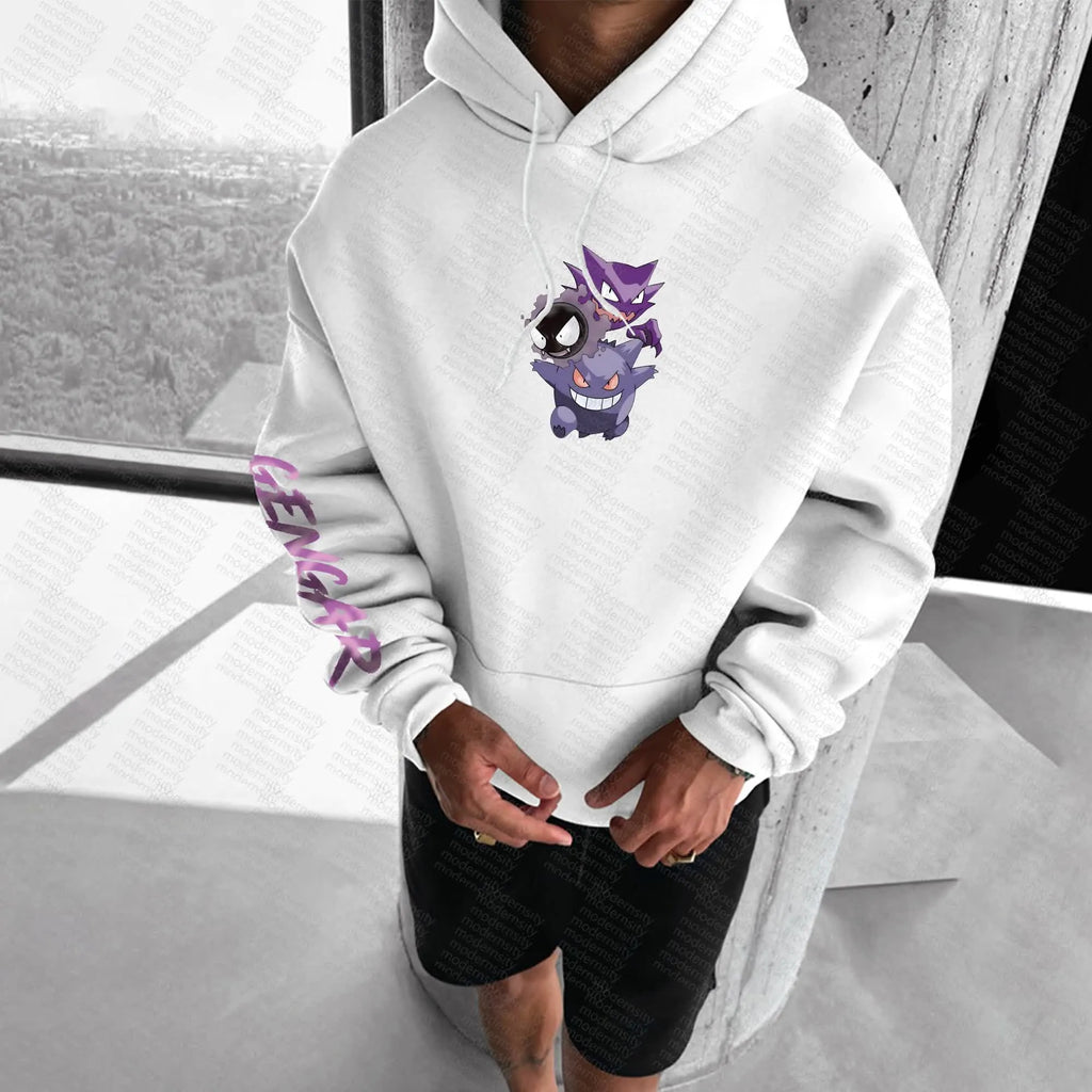 PKM-Unisex Anime Graphic Streetwear Vintage Hoodie