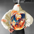 PKM-Unisex Anime Inspired Vintage Plush Hoodie