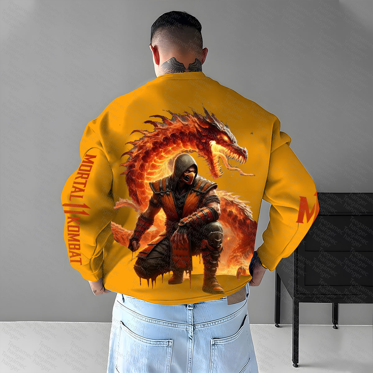 MK-Unisex Anime Graphic Inspired Vintage Sweatshirt