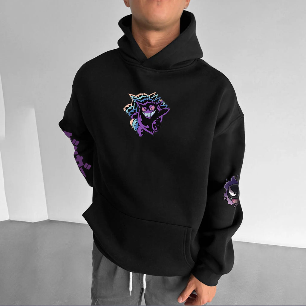 PKM-Unisex Anime Graphic Streetwear Vintage Hoodie