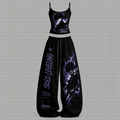 SL-Top & Elasticated Trousers Two-Piece Set