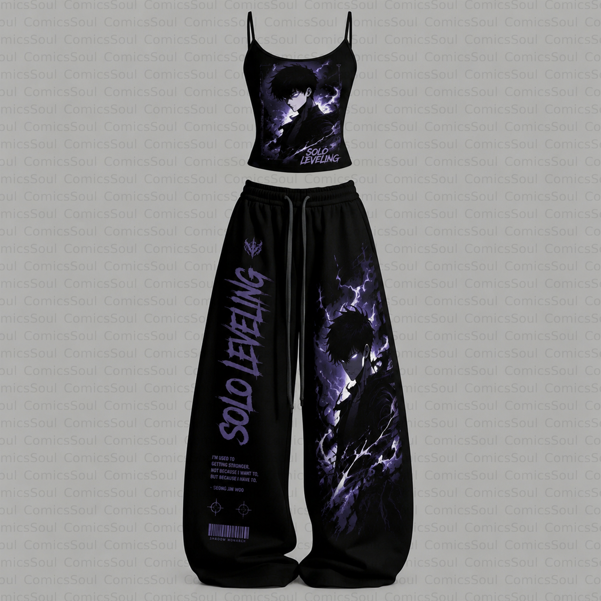 SL-Top & Elasticated Trousers Two-Piece Set