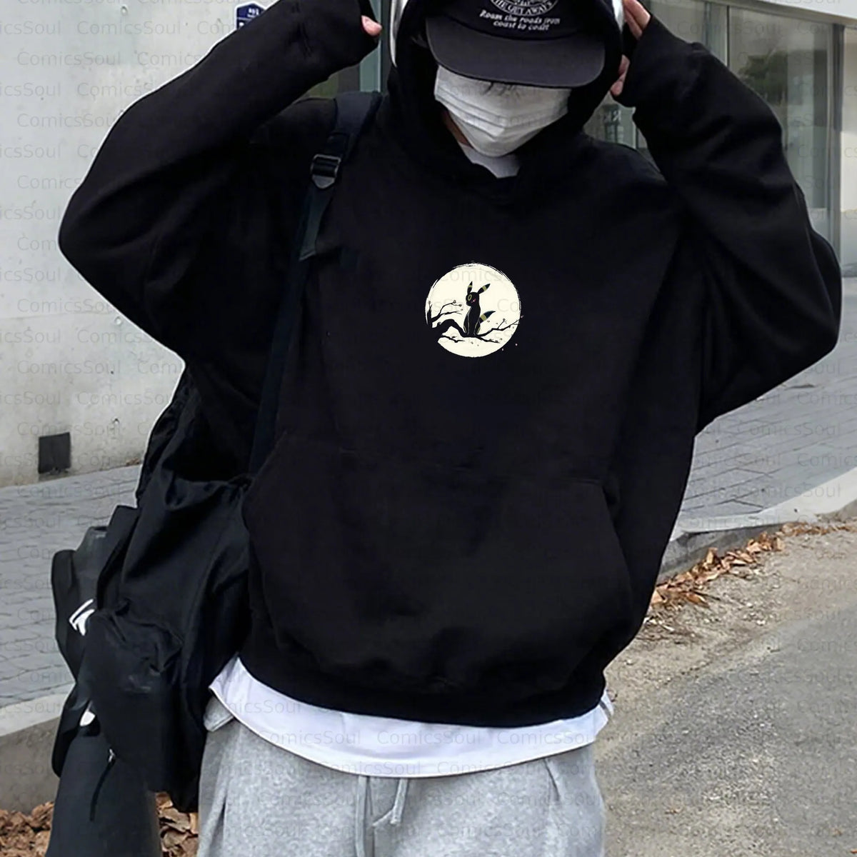 PKM-Unisex Anime Inspired Vintage Plush Hoodie