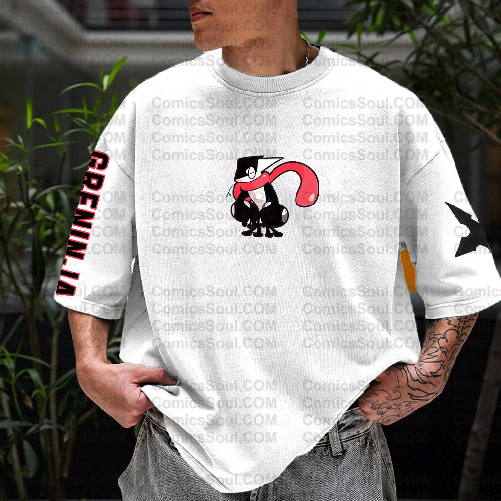 PKM-Unisex Anime Inspired Vintage T-Shirt