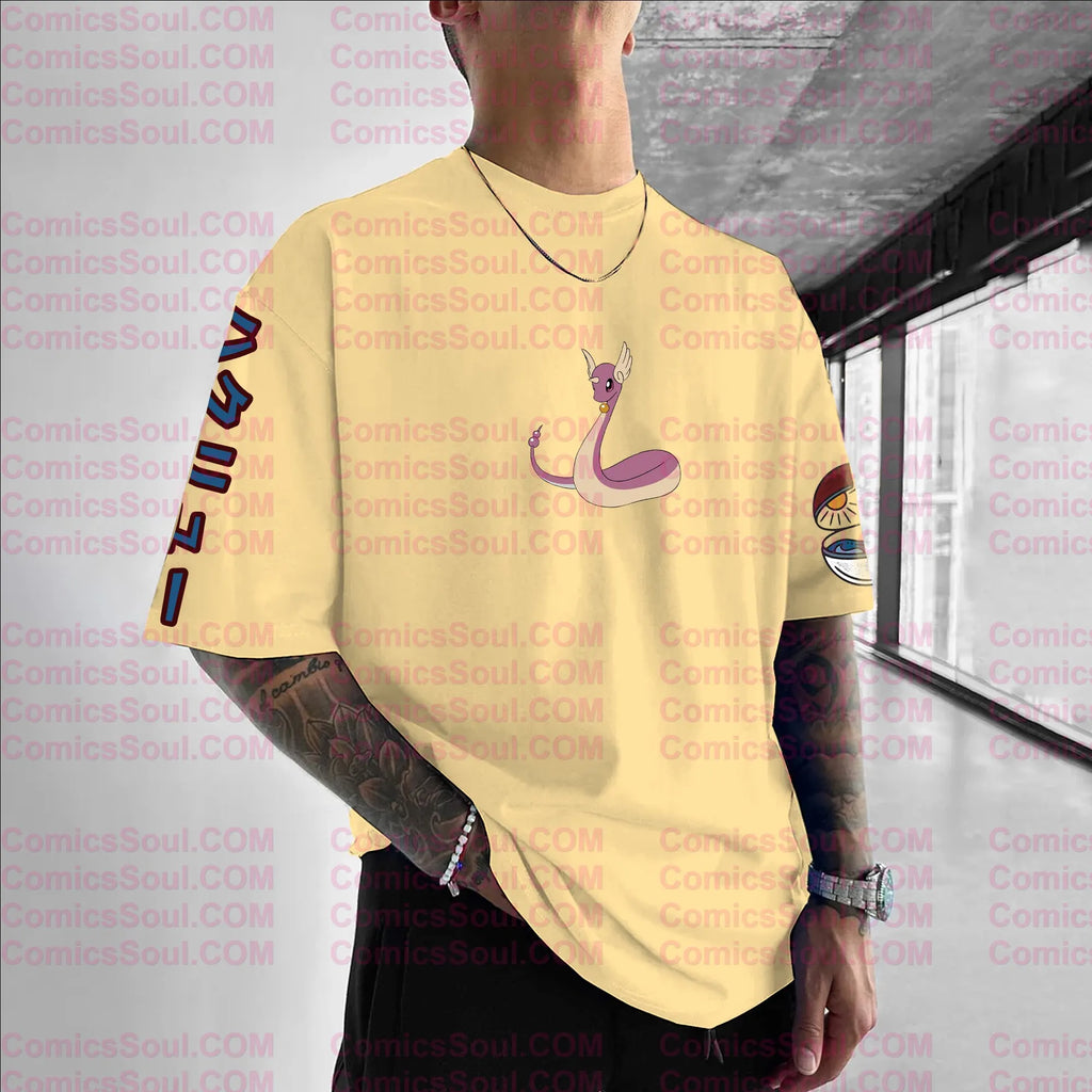 PKM-Unisex Anime Inspired Vintage T-Shirt