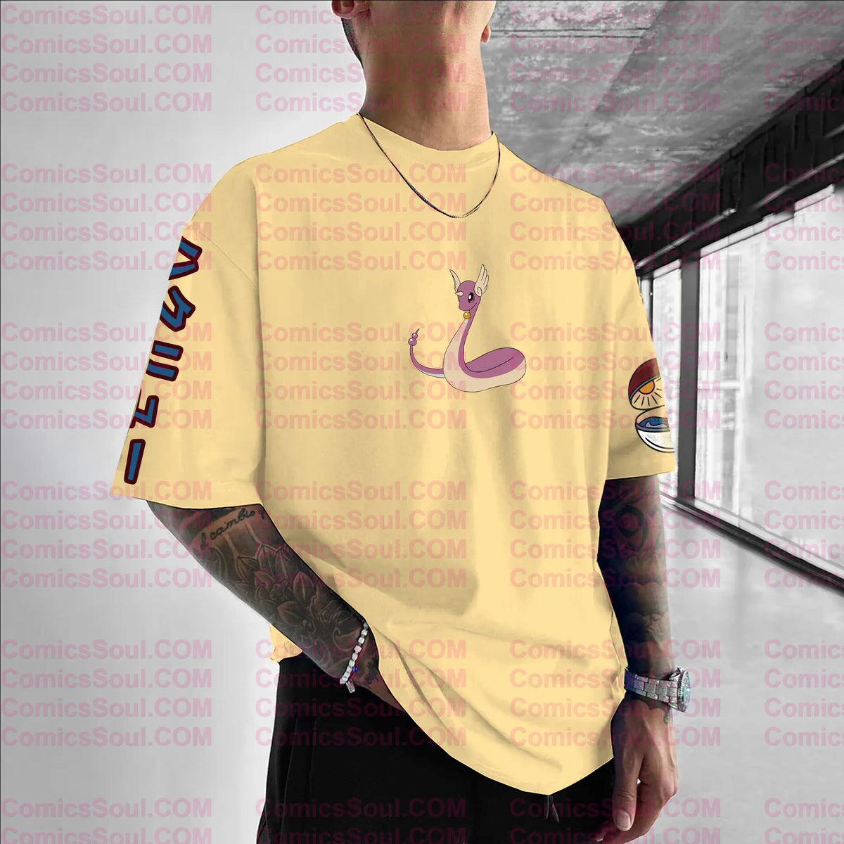 PKM-Unisex Anime Inspired Vintage T-Shirt