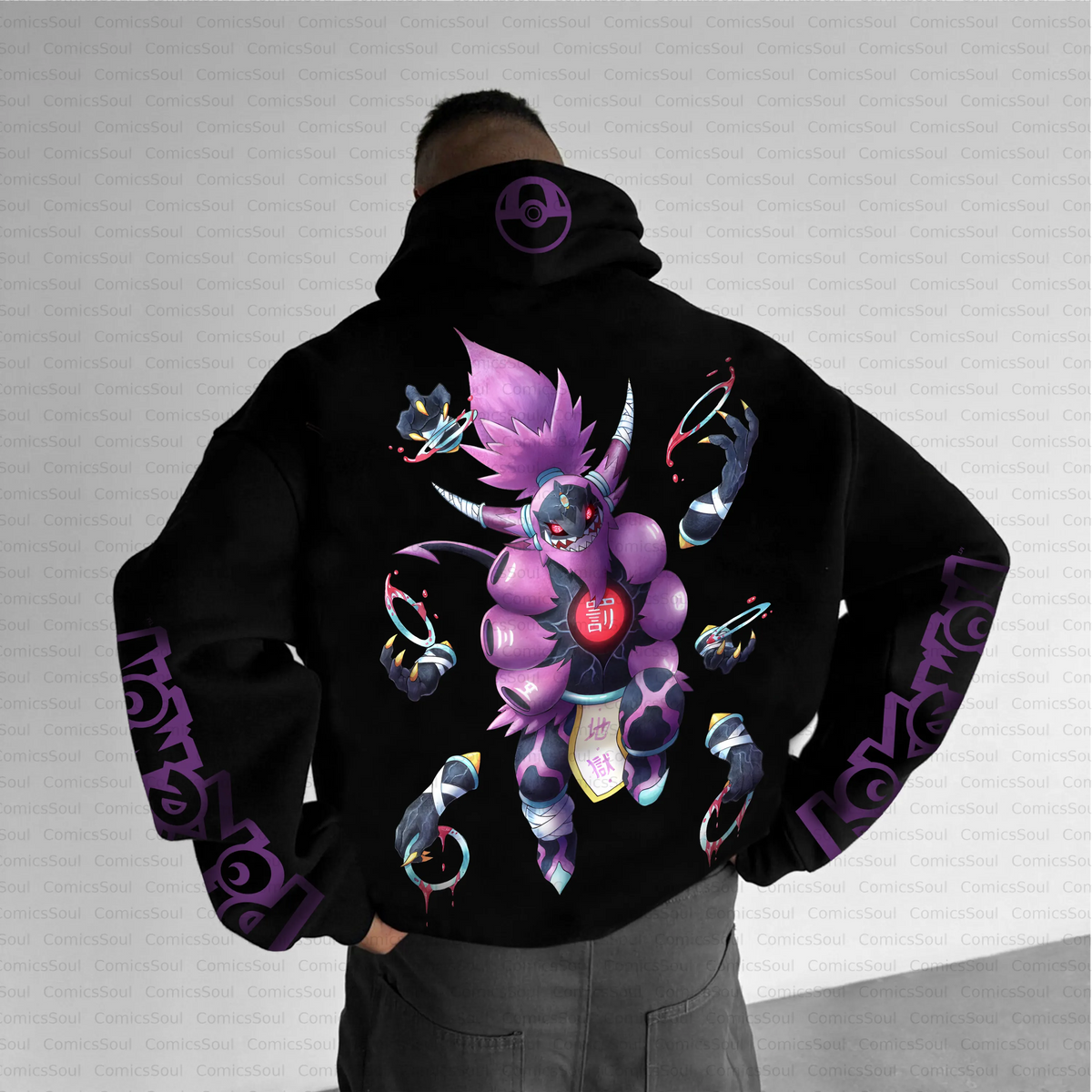 PKM-Unisex Anime Inspired Vintage Plush Hoodie