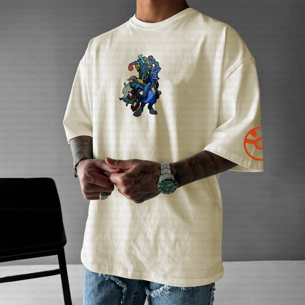 PKM-Unisex Anime Inspired Vintage T-Shirt