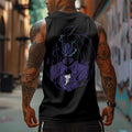 SL-Oversized Anime Print Gym Tank Top