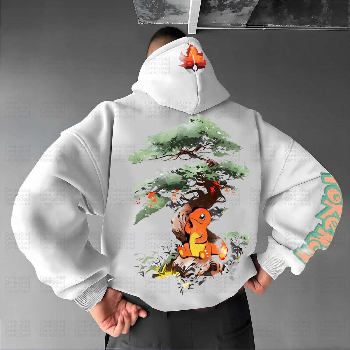 PKM-Unisex Anime Graphic Streetwear Vintage Hoodie