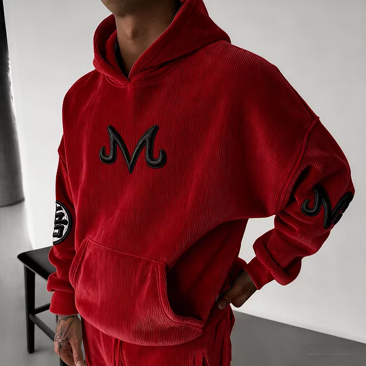 Dragon Ball Vintage Graphic Men Hoodie Loose Streetwear Pullover