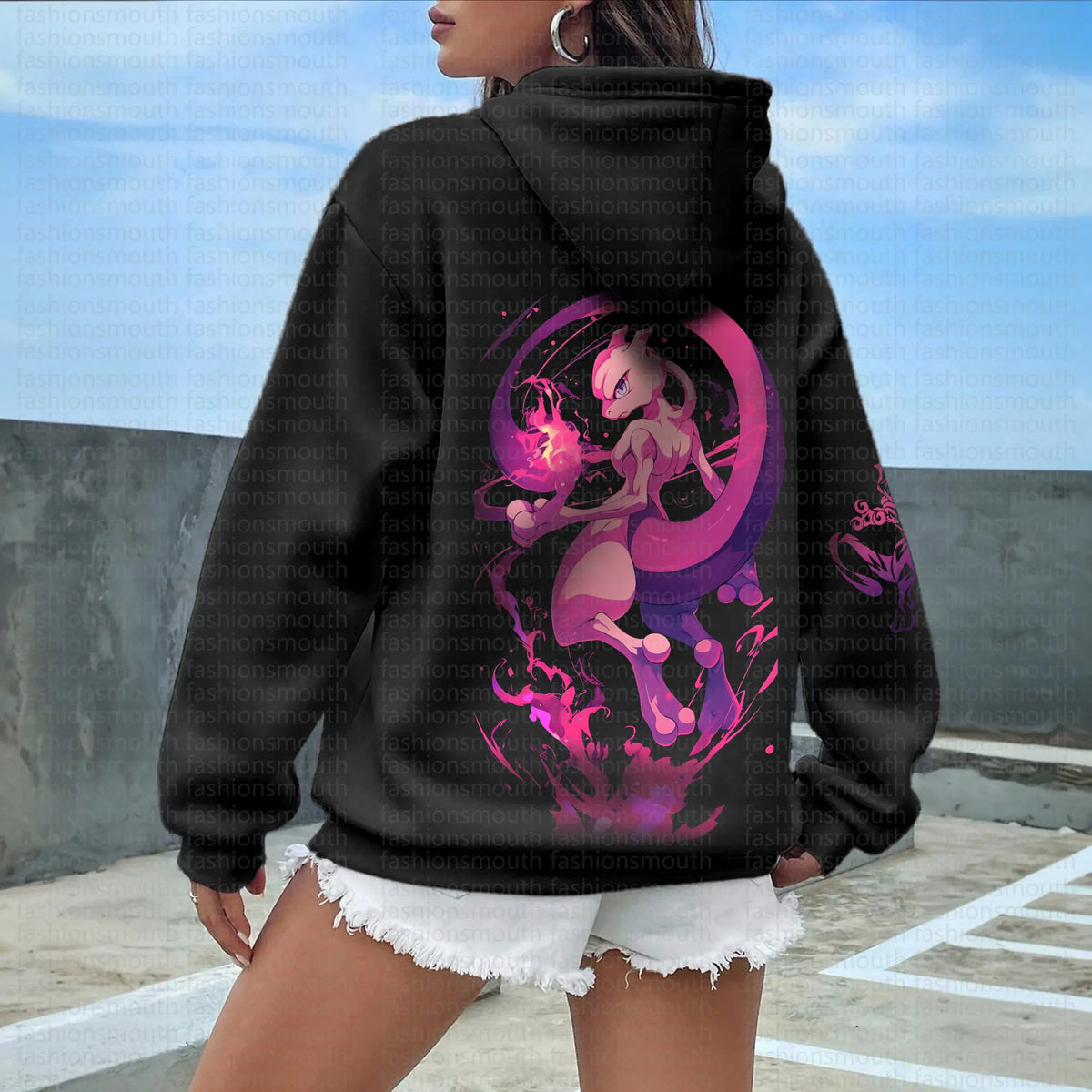 PKM-Anime Inspired Vintage Hoodie
