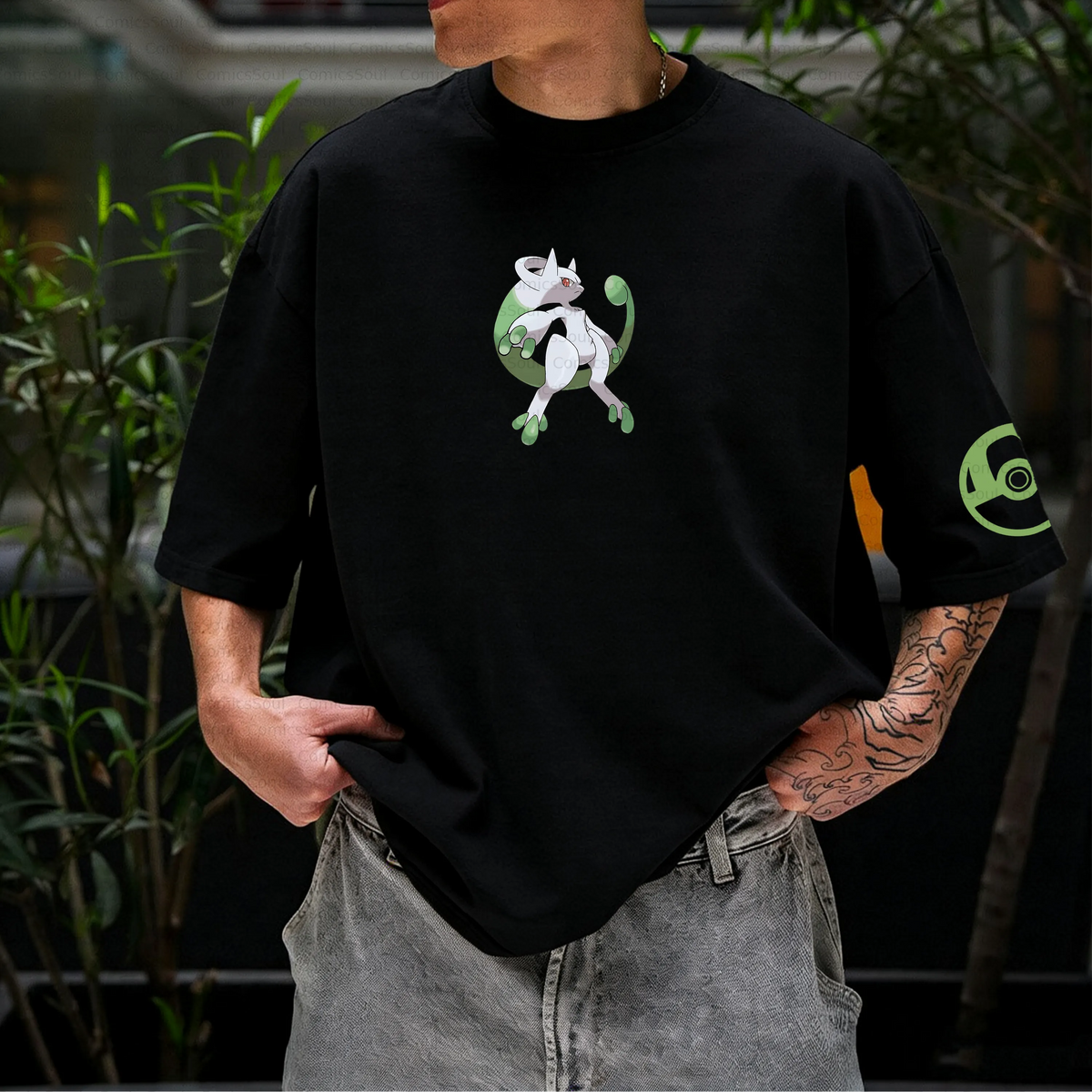 PKM-Unisex Anime Inspired Vintage T-Shirt
