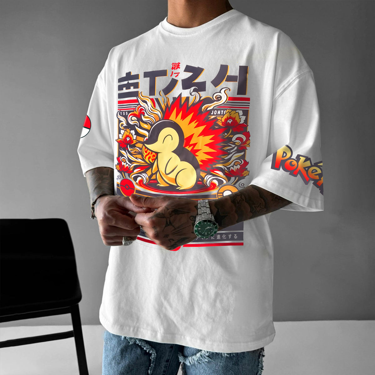 PKM-Unisex Anime Inspired Vintage T-Shirt