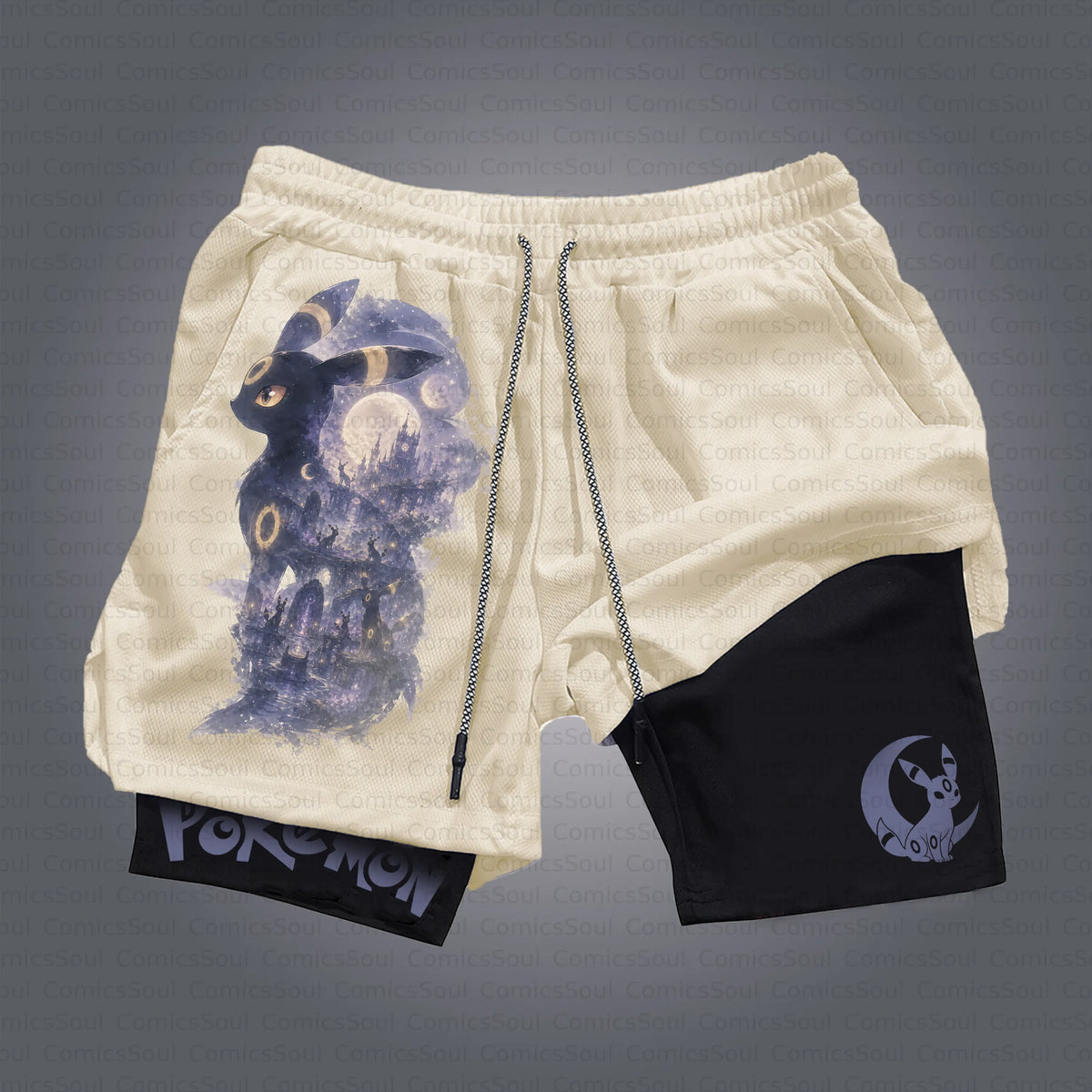 PKM-Unisex Casual Anime Style Shorts