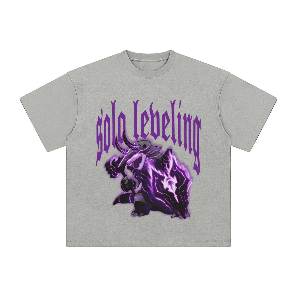 SL-Unisex Anime Inspired Washed  Vintage T-Shirt