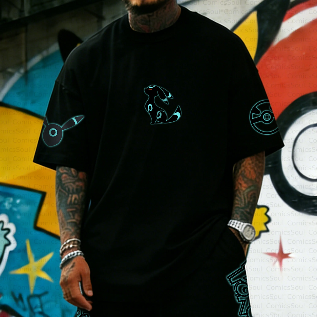 PKM-Unisex Anime Inspired Vintage T-Shirt