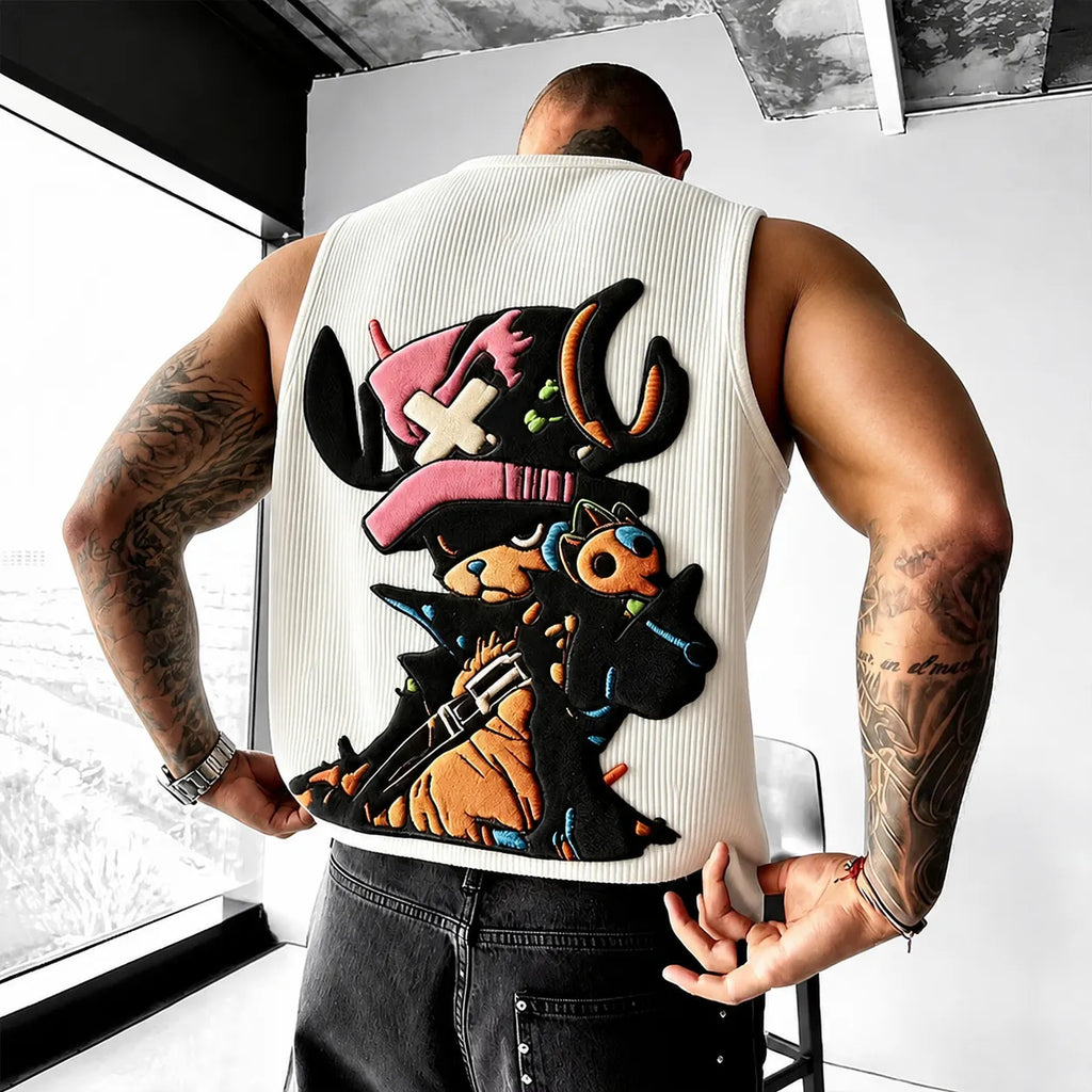 One Piece Unisex Anime-print Tank Top
