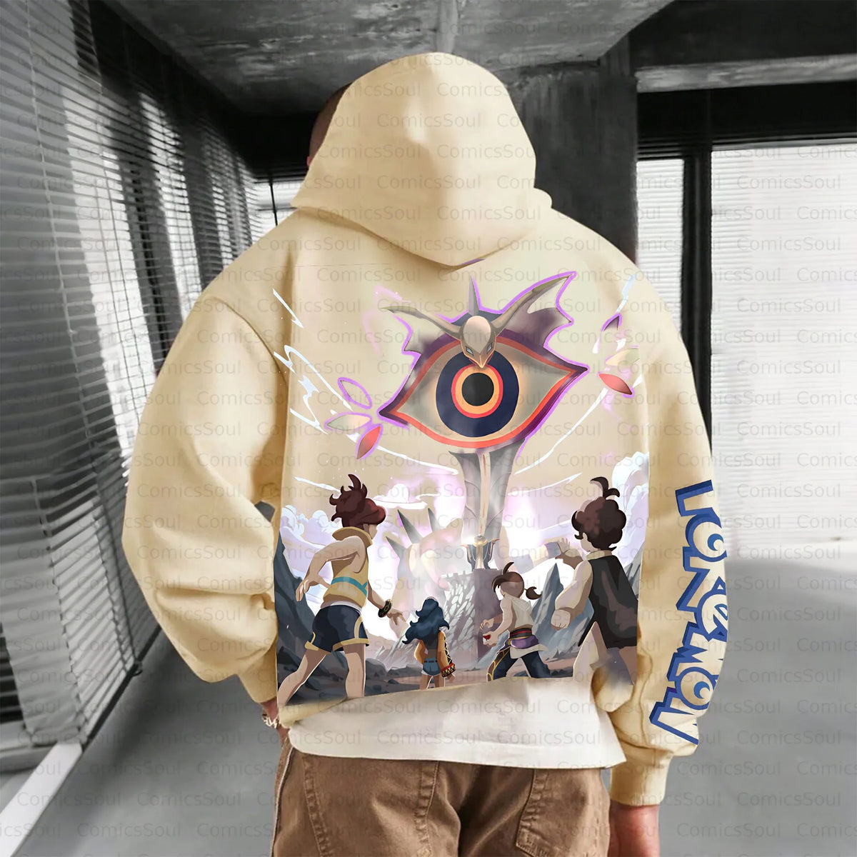 PKM-Unisex Anime Inspired Vintage Plush Hoodie