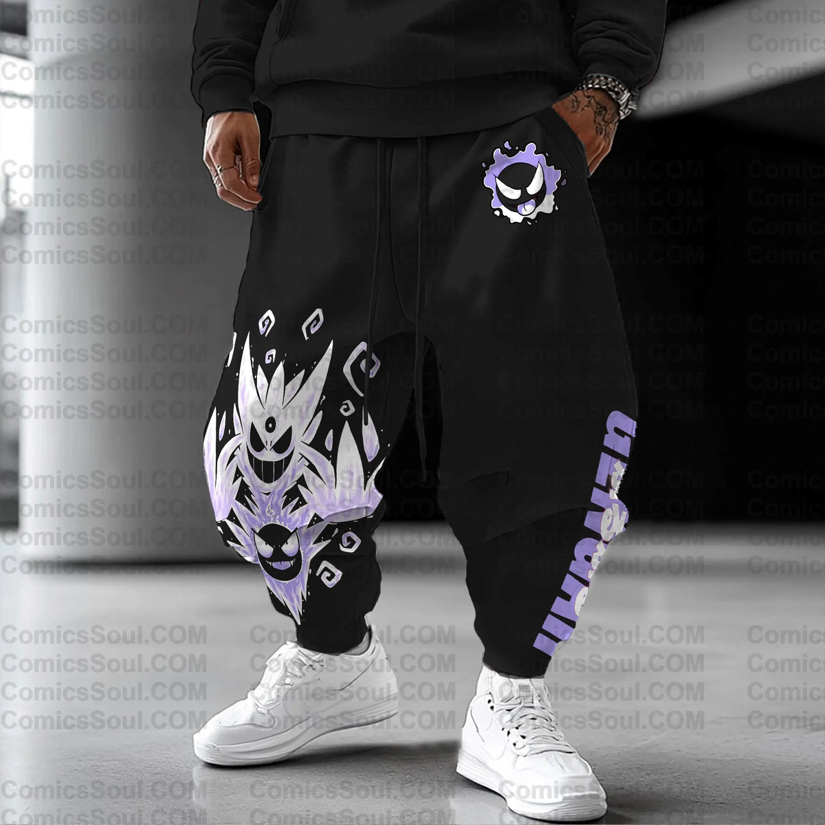 PKM-Unisex Anime Inspired Vintage Pants| Gengar