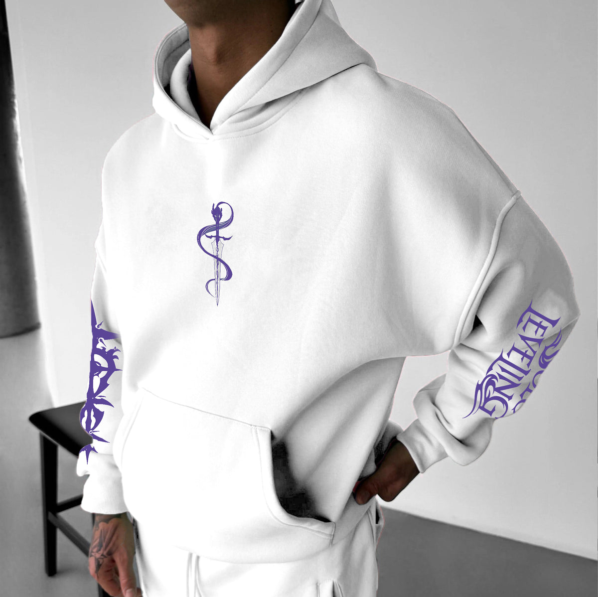 SL-Unisex Anime Graphic Streetwear Vintage Hoodie