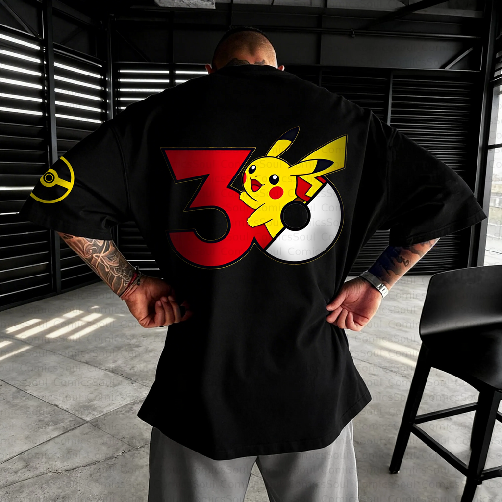 PKM-Unisex Anime Inspired Vintage T-Shirt