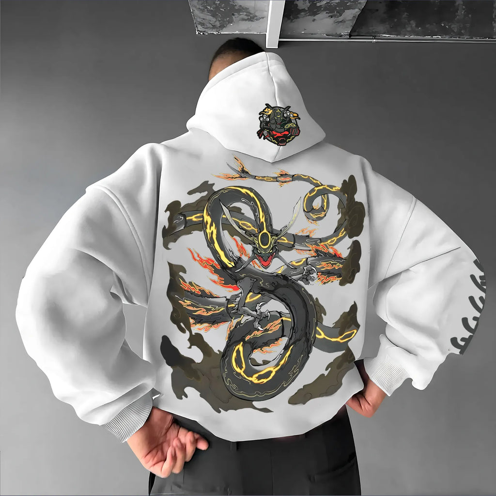 PKM-Unisex Anime Graphic Streetwear Vintage Hoodie