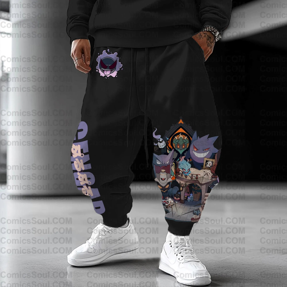 PKM-Unisex Anime Inspired Vintage Pants| Gengar