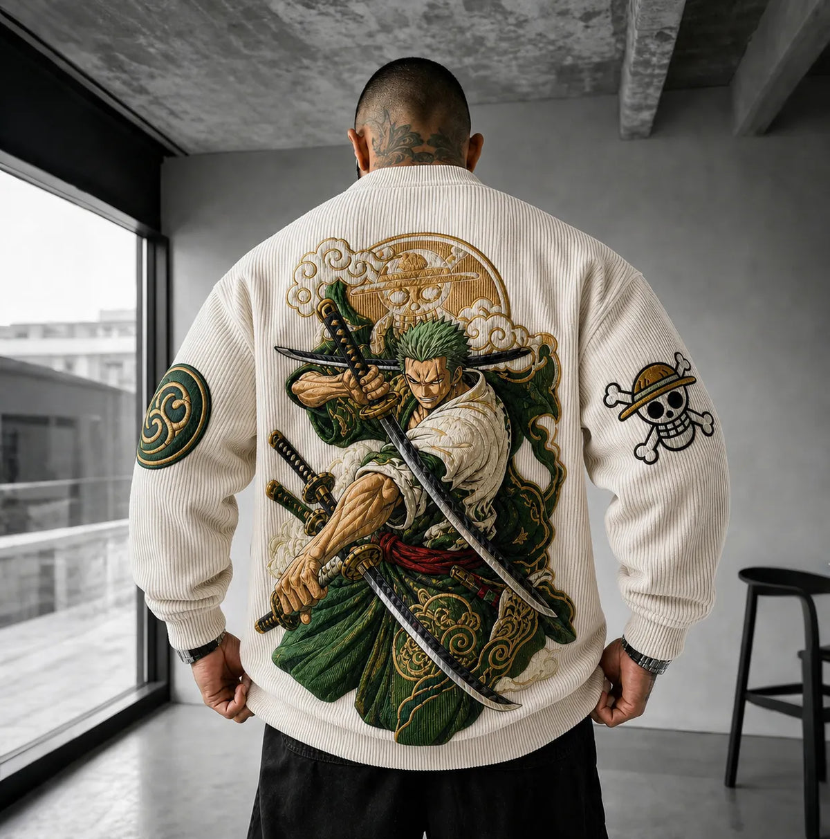 One Piece Unisex Anime-print Crewneck Sweatshirt