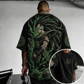 Dragon Ball Unisex Anime-Style Retro Corduroy Oversized T-Shirt