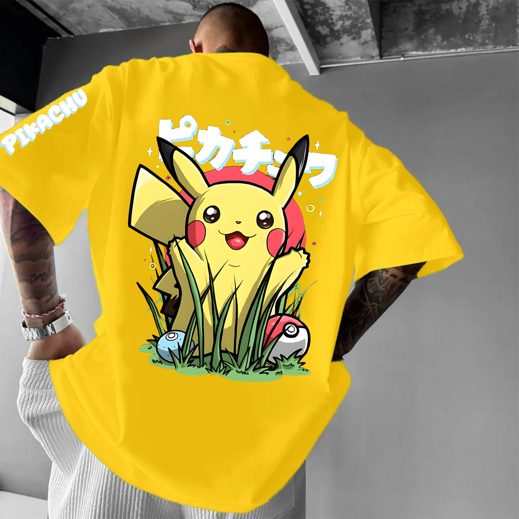 PKM-Unisex Anime Inspired Vintage T-Shirt