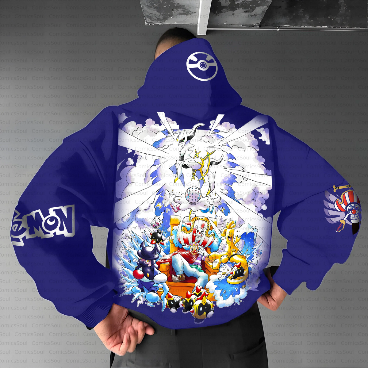 PKM-Unisex Anime Inspired Vintage Plush Hoodie