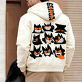 PKM-Unisex Graphic Streetwear Vintage Zipper Cardigan Plush Hoodie