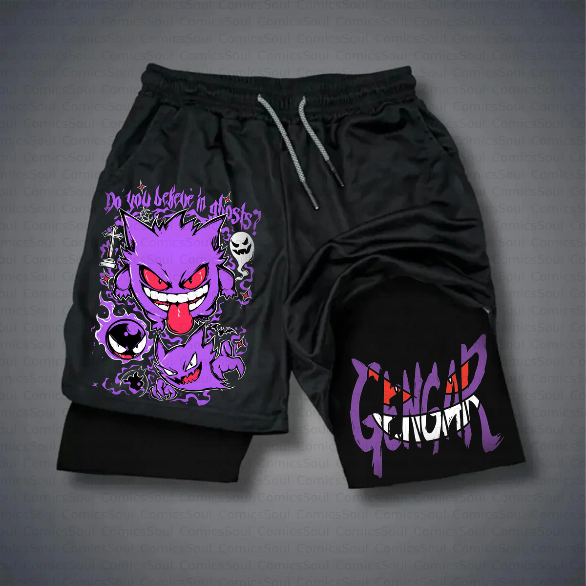 PKM-Unisex Casual Anime Style Shorts