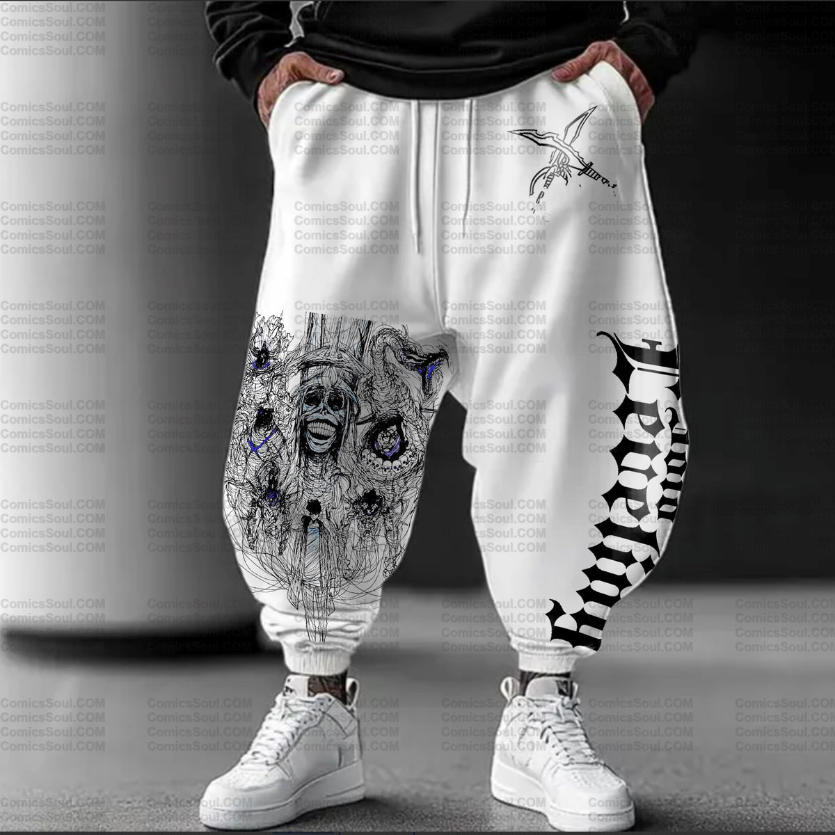 SL-Unisex Anime Inspired Vintage Plush Pants