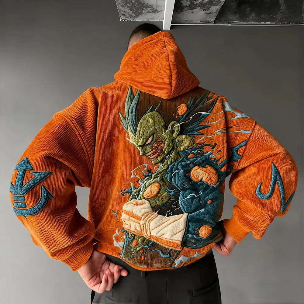 Dragon Ball Color Blocked Plush Hoodie