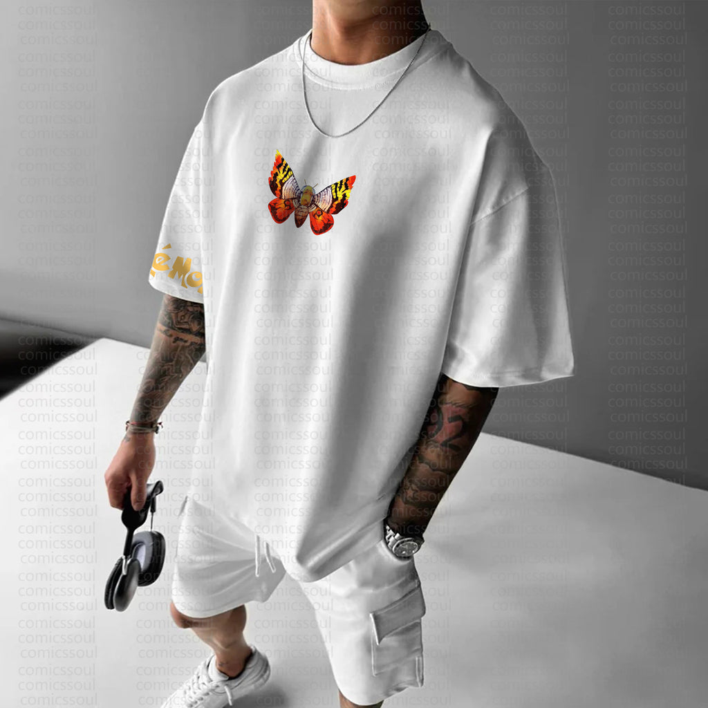 PKM-Unisex Anime Inspired Vintage T-Shirt