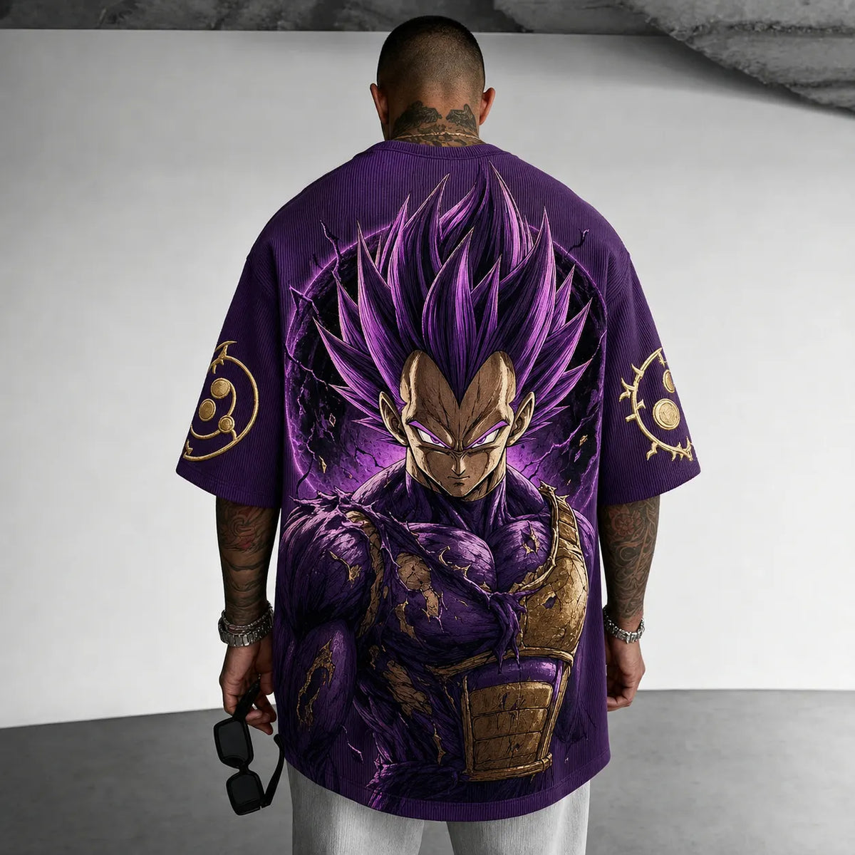 Dragon Ball Unisex Short-Sleeve Corduroy T-Shirt With Anime Print
