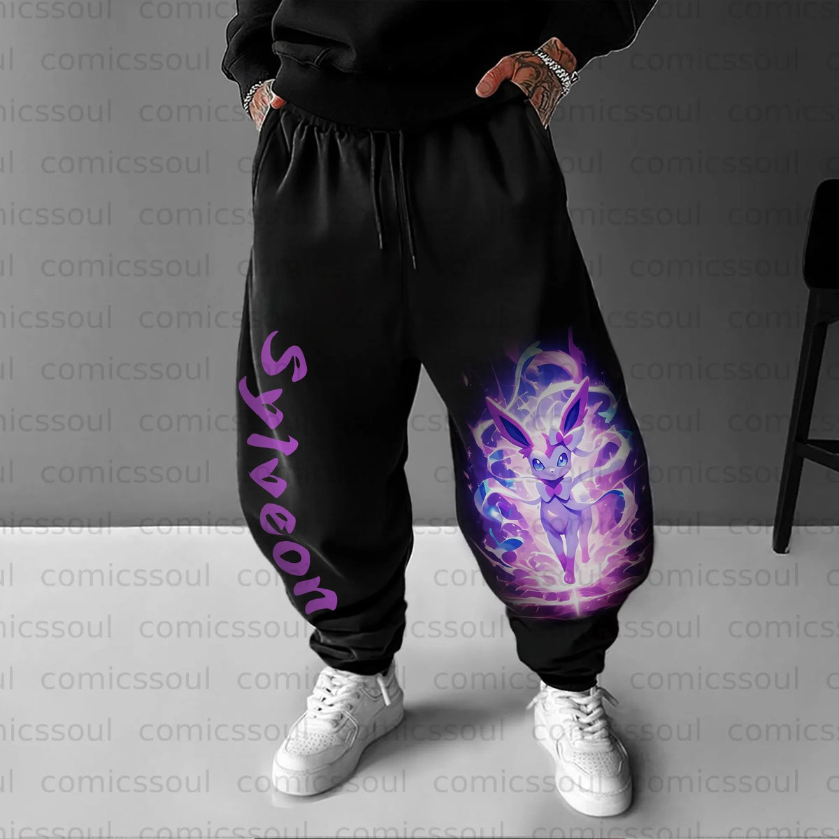 PKM-Unisex Anime Inspired Vintage Pants