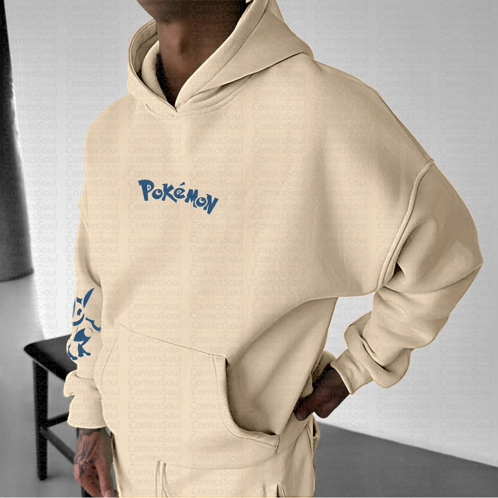 PKM-Unisex Anime Graphic Streetwear Vintage Hoodie