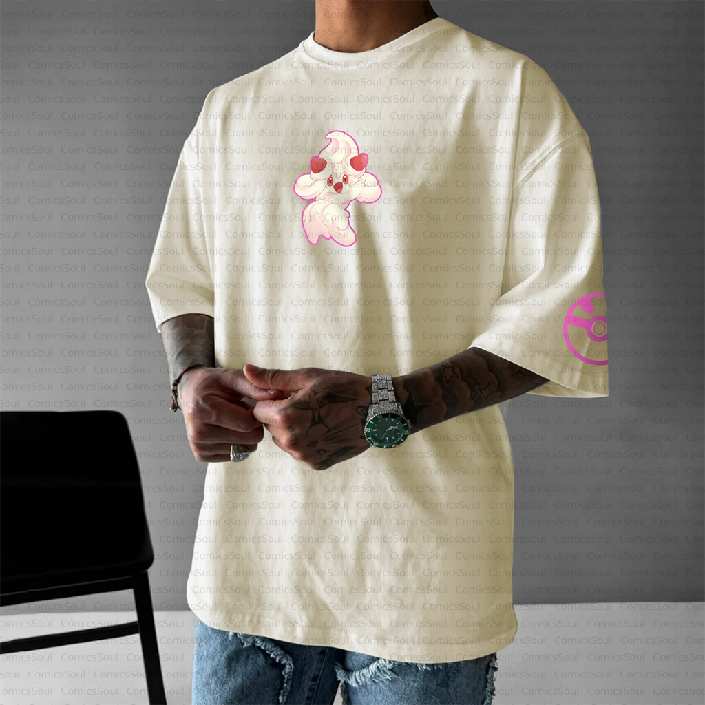 PKM-Unisex Anime Inspired Vintage T-Shirt