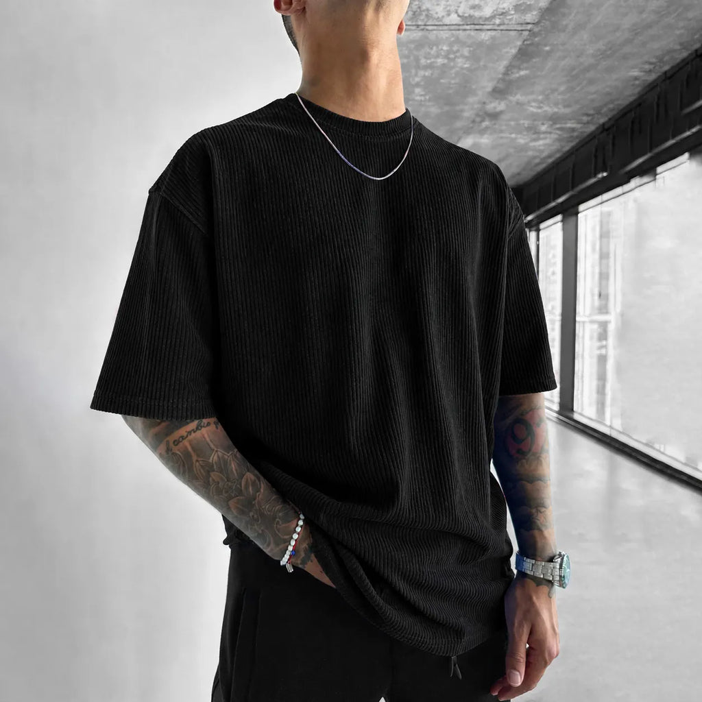 Dragon Ball Unisex Anime-Style Retro Corduroy Oversized T-Shirt