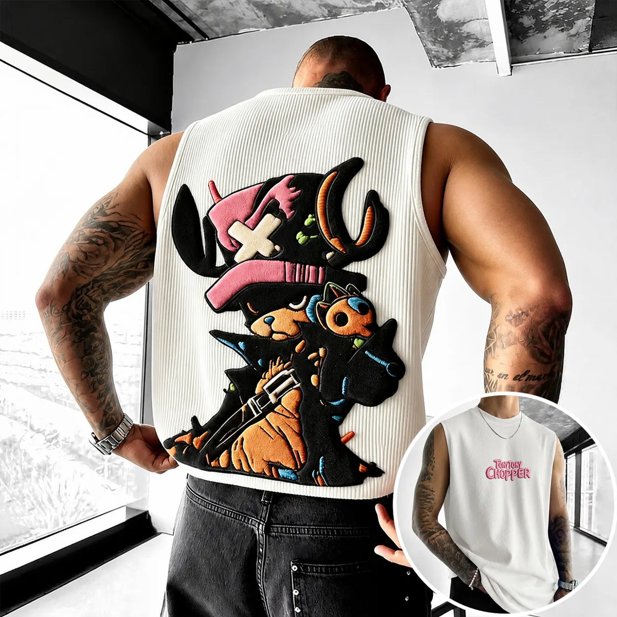 One Piece Unisex Anime-print Tank Top