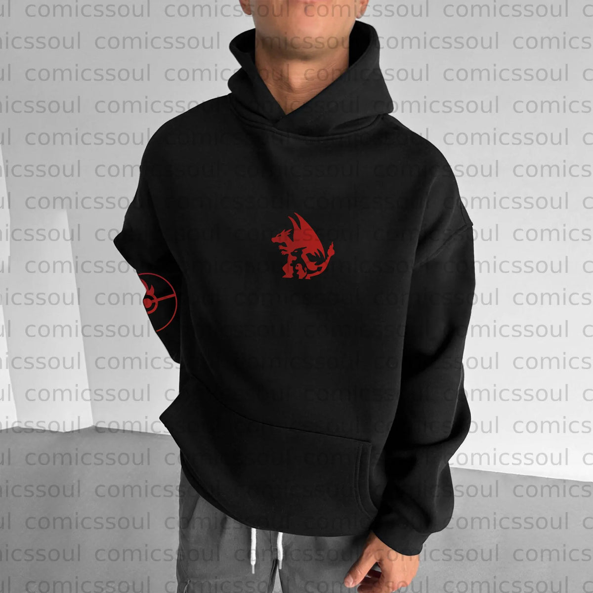 PKM-Unisex Anime Graphic Streetwear Wintage Plush Hoodie
