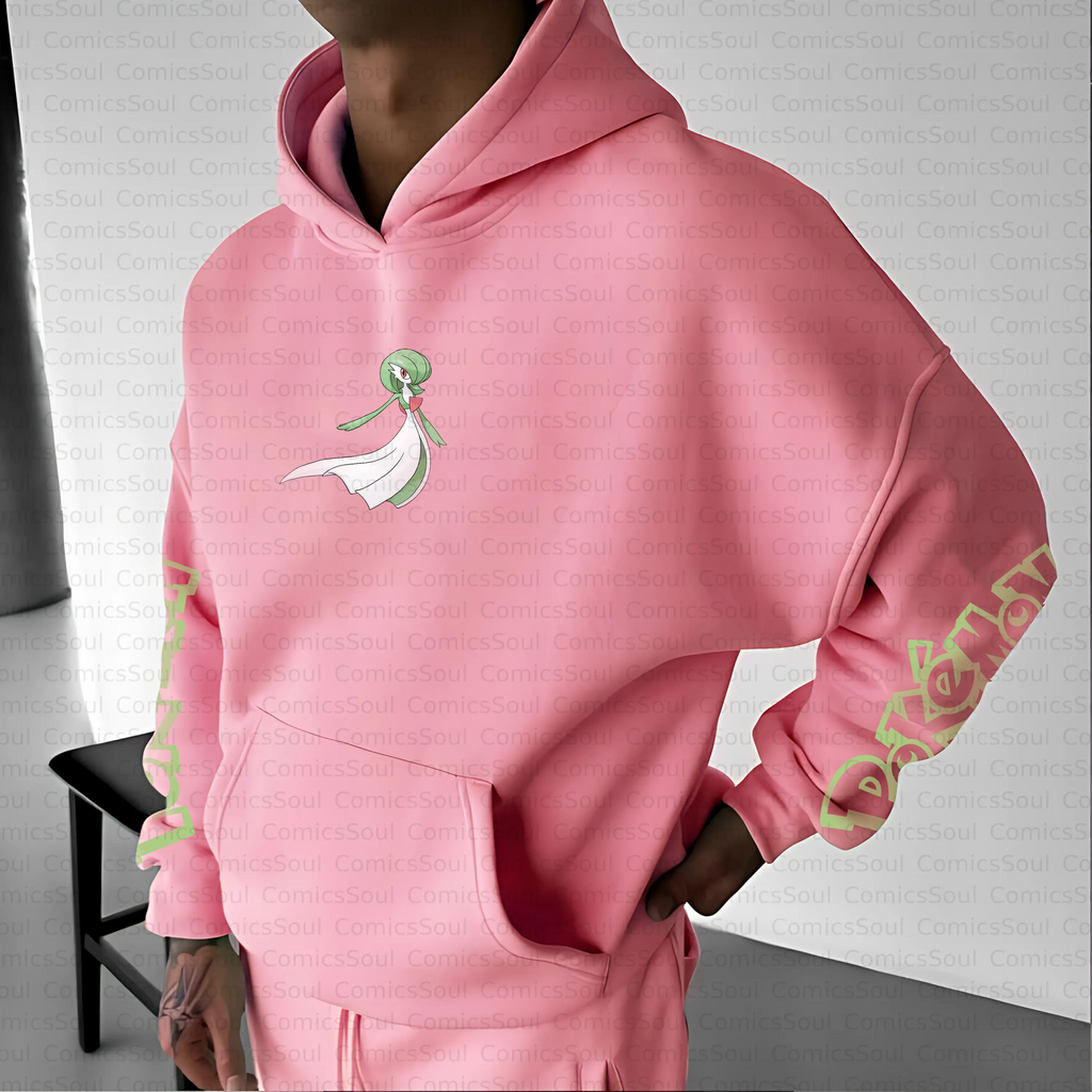 PKM-Unisex Anime Inspired Vintage Plush Hoodie