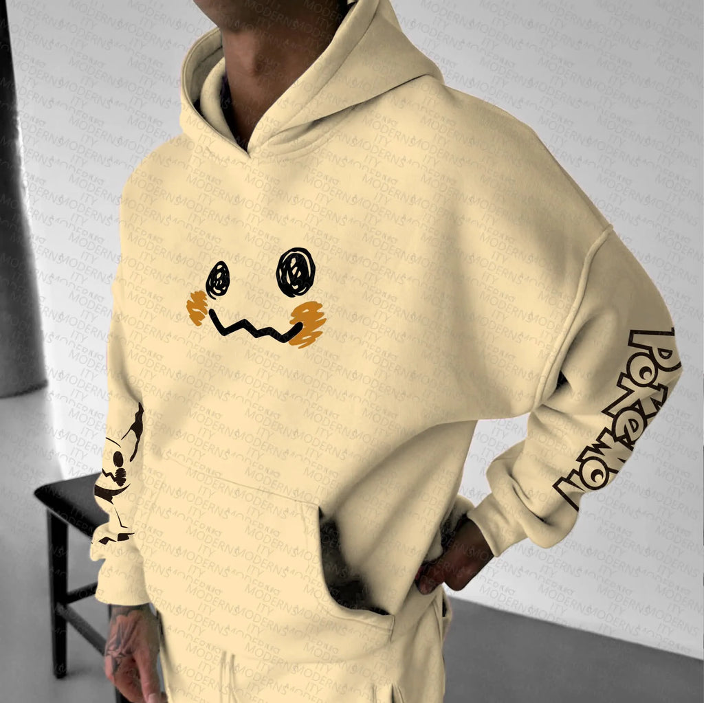 PKM-Unisex Anime Graphic Streetwear Vintage Hoodie