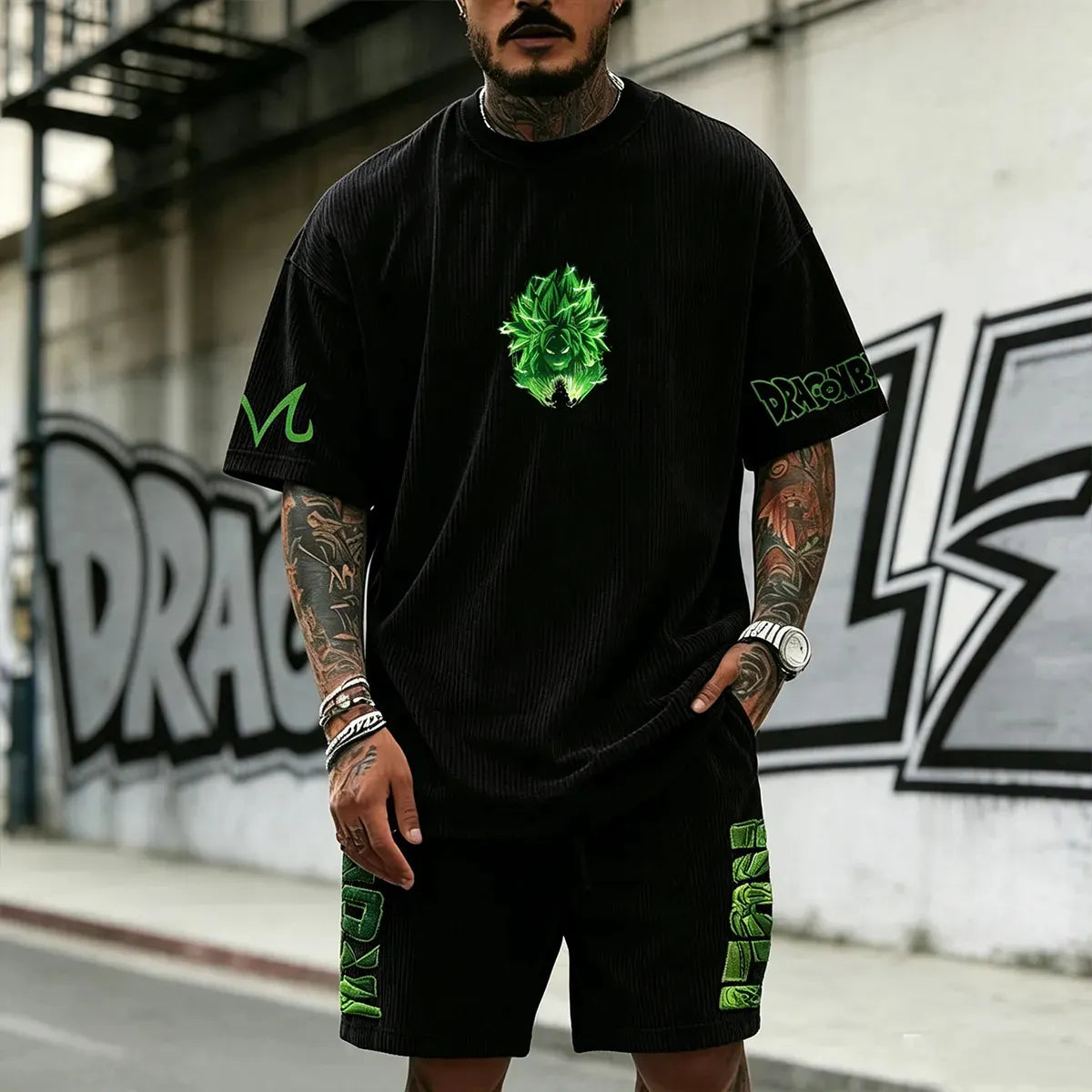 Dragon Ball Unisex Anime Inspired Vintage Corduroy T-Shirt