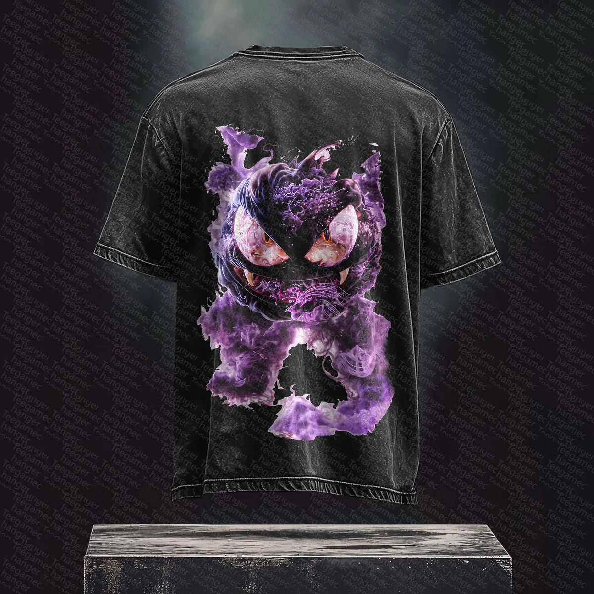 PKM-Unisex Anime Inspired Vintage Washed T-Shirt